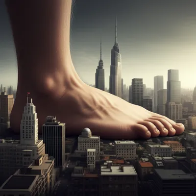 Illustration bigfooted