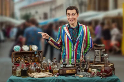 Illustration huckster - Image 1