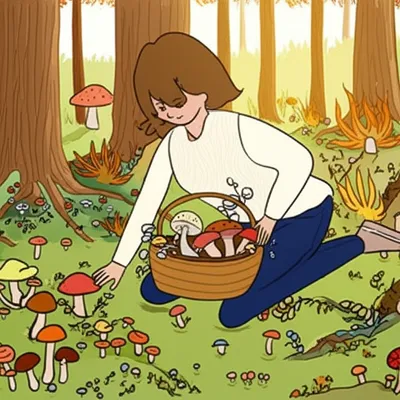 Illustration mushrooms - Image 1