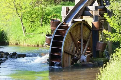 Illustration waterwheel - Image 1