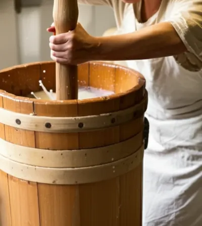 Illustration churning