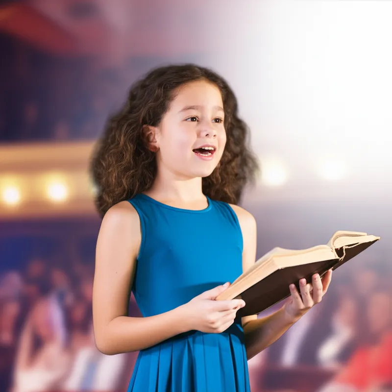 Visuelle Darstellung für das Wort „recited" - Vortragen, rezitieren