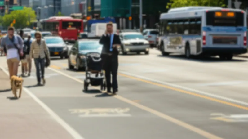 Illustration visuelle du mot « sidewalks » - Trottoir