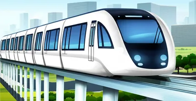 Illustration monorail - Image 1