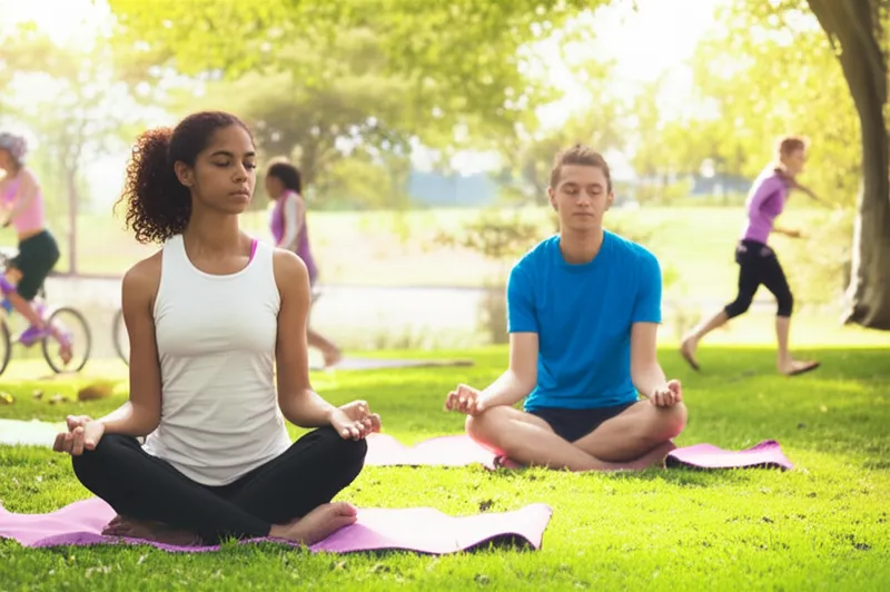 Ilustración visual de la palabra "health" - Salud, bienestar