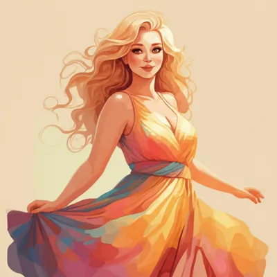 Illustration buxom - Image 1