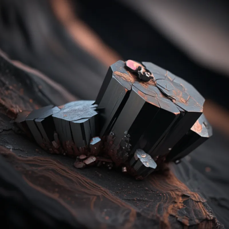 Ilustración visual de la palabra "wolframite" - Wolframita