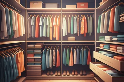 Illustration garderobe