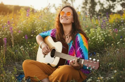 Illustration hippies - Image 1