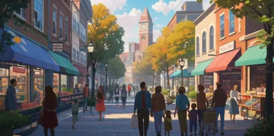 Illustration towns - Image 1