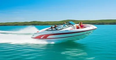Illustration speedboat