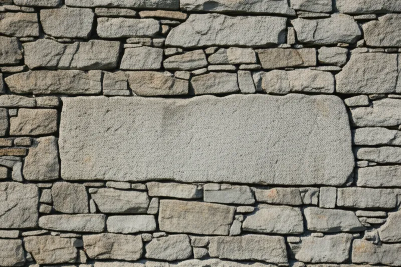 Illustration visuelle du mot « through » - Pierre de bout en bout