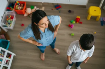 Visual illustration for the word "chide" - To admonish in blame; to reproach angrily.