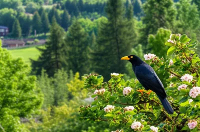 Illustration blackbirds