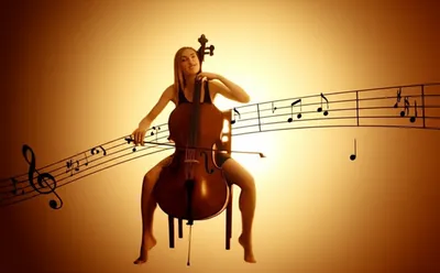 Illustration cellists