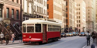 Illustration streetcars