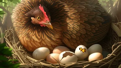 Illustration brooding - Image 1