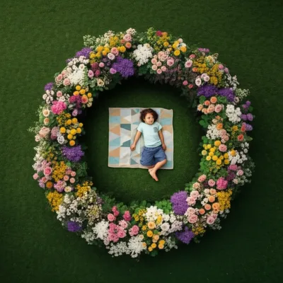 Illustration enwreathe