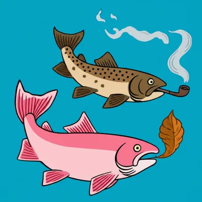 Illustration salmon - Image 1