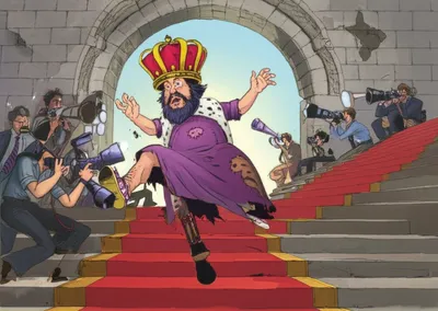 Illustration satirising