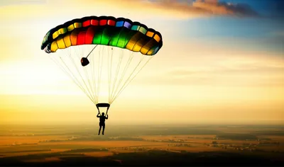 Illustration parachuting - Image 1