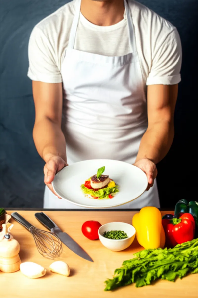 Ilustración visual de toques: Chef, cocinero - Imagen 2