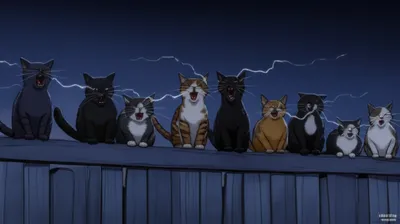 Illustration caterwauling - Image 1