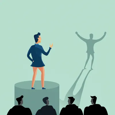 Illustration braggart