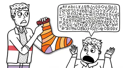 Illustration put a sock in it - Image 1