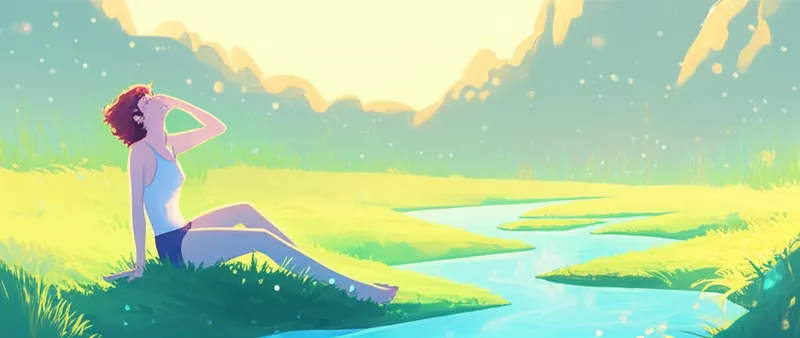 Illustration visuelle du mot « soothes » - Apaise, calme, soulage