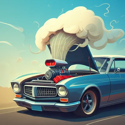 Illustration overheated