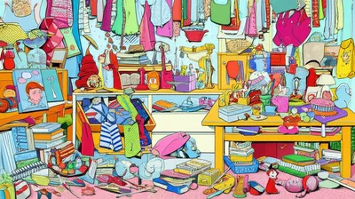 Illustration cluttered - Image 1