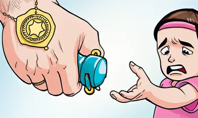 Illustration confiscating