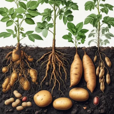 Illustration earthnuts