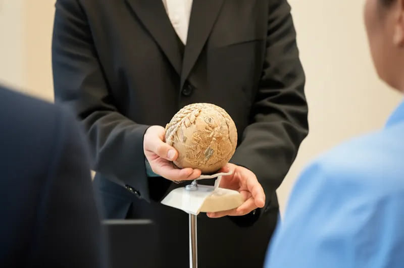 Ilustración visual de la palabra "exhibit" - Exhibición, muestra