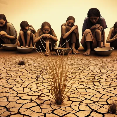 Illustration famine - Image 1