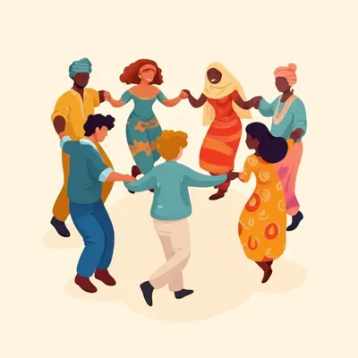 Illustration mingling - Image 1