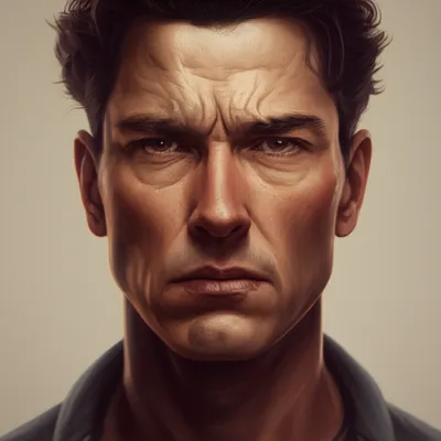 Illustration scowled - Image 1