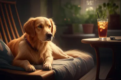 Illustration lounging