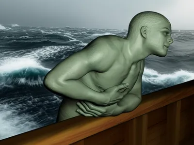 Illustration seasick - Image 1