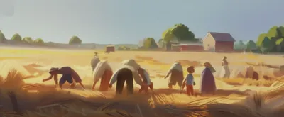 Illustration gleaned - Image 1