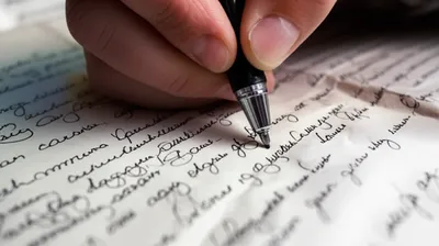 Illustration handwriting - Image 1