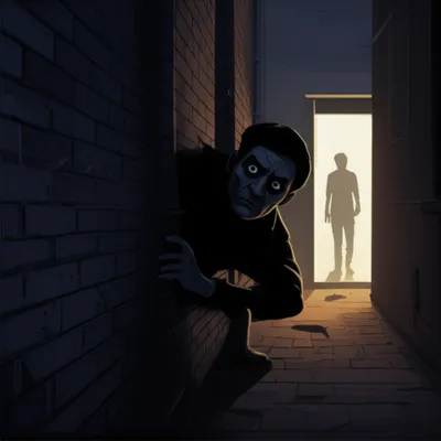 Illustration skulking - Image 1