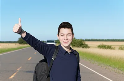 Illustration hitchhike