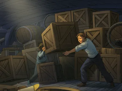 Illustration rummaged