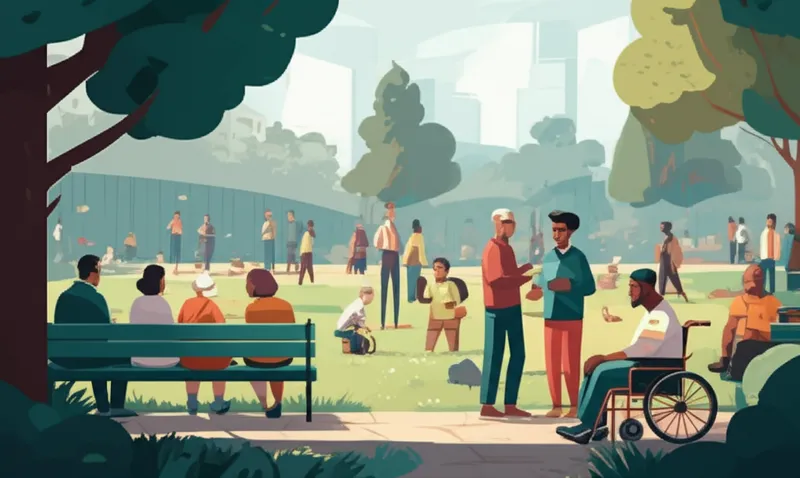 Illustration visuelle du mot « publics » - Le public, la population