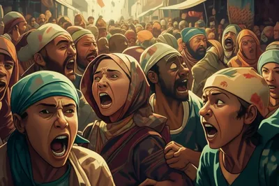 Illustration cries - Image 1