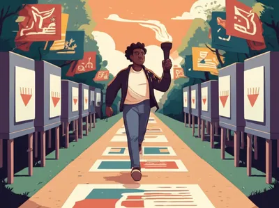 Illustration runs - Image 1