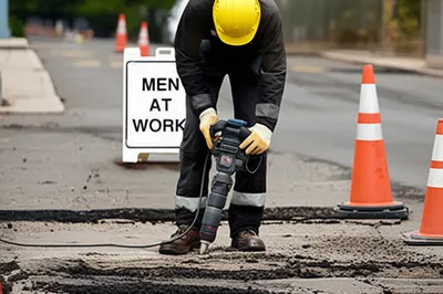 Illustration roadwork