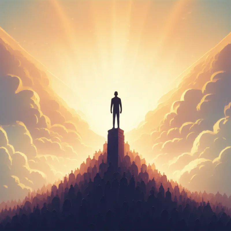 Illustration visuelle du mot « great » - Une personnalité, un grand homme